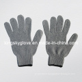 Grey String Knit Cotton and Polyester Glove (2312)